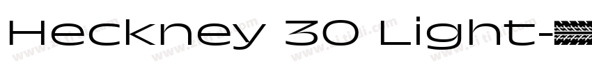 Heckney 30 Light字体转换 Heckney 30 Light字体转换